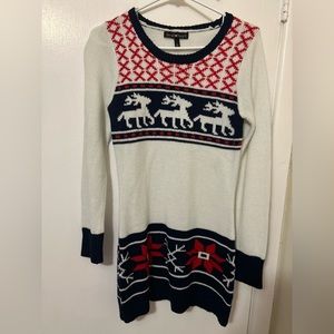 Long Sleeve Sweater Mini Dress